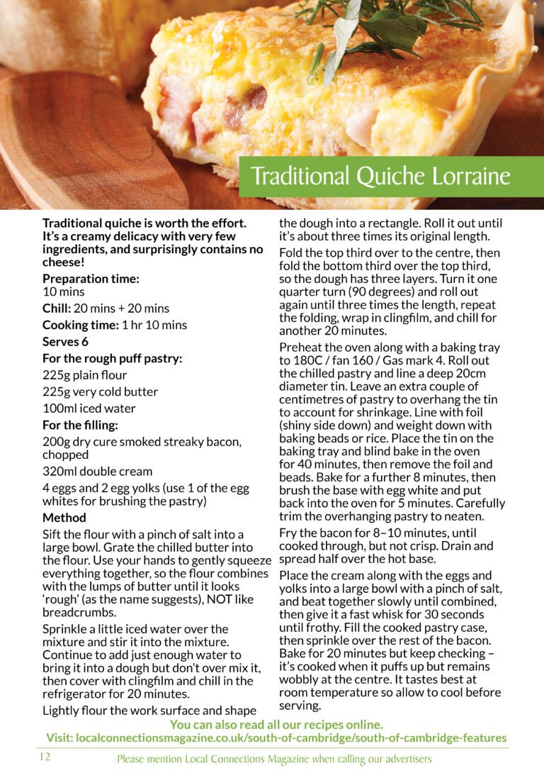 Traditional Quiche Lorraine